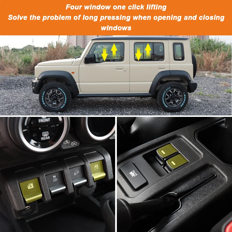 For Suzuki Jimny 2019-2025 3door 5Door JB74 Accessories Car Smart Window Automatic Lifter Reverse Mirror Automatically Folder