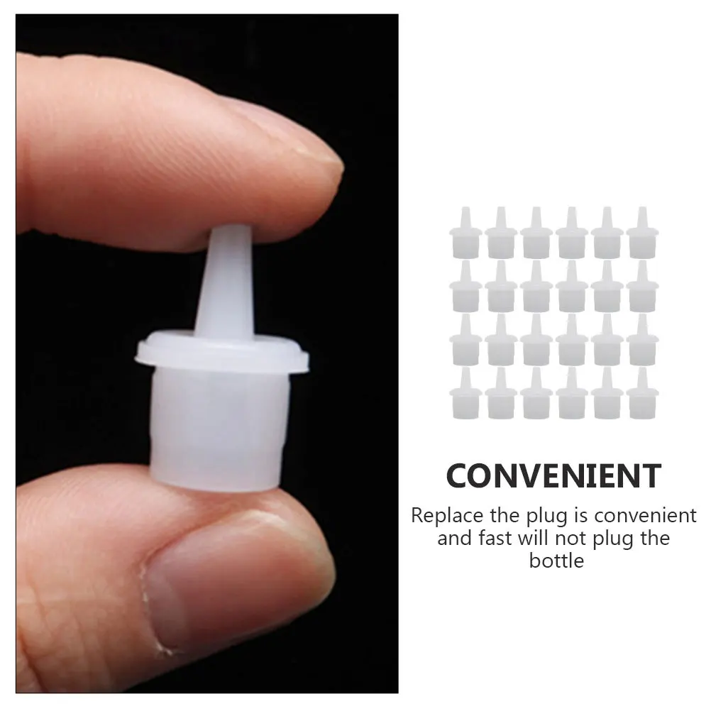 

100Pcs Lash Glue Bottle Plugs Universal Replacement Caps for Eyelash Extension Tools Nail Craft Supplies Lash Bottle Plug