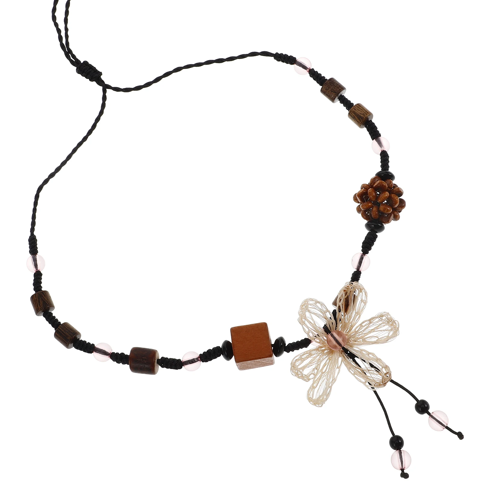 

Choker Necklace for Women Accessories Boho Summer Necklaces Beautiful Jewelry Beaded Flower