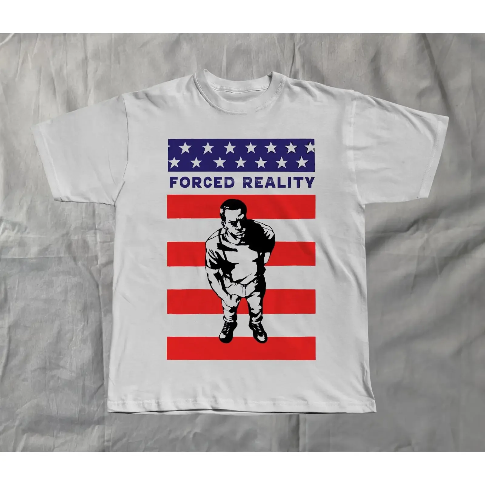 forced reality T Shirt oi punk skinhead christmas tee vintage Washed Unisex Versatile designer clothes Comfortable Breathable