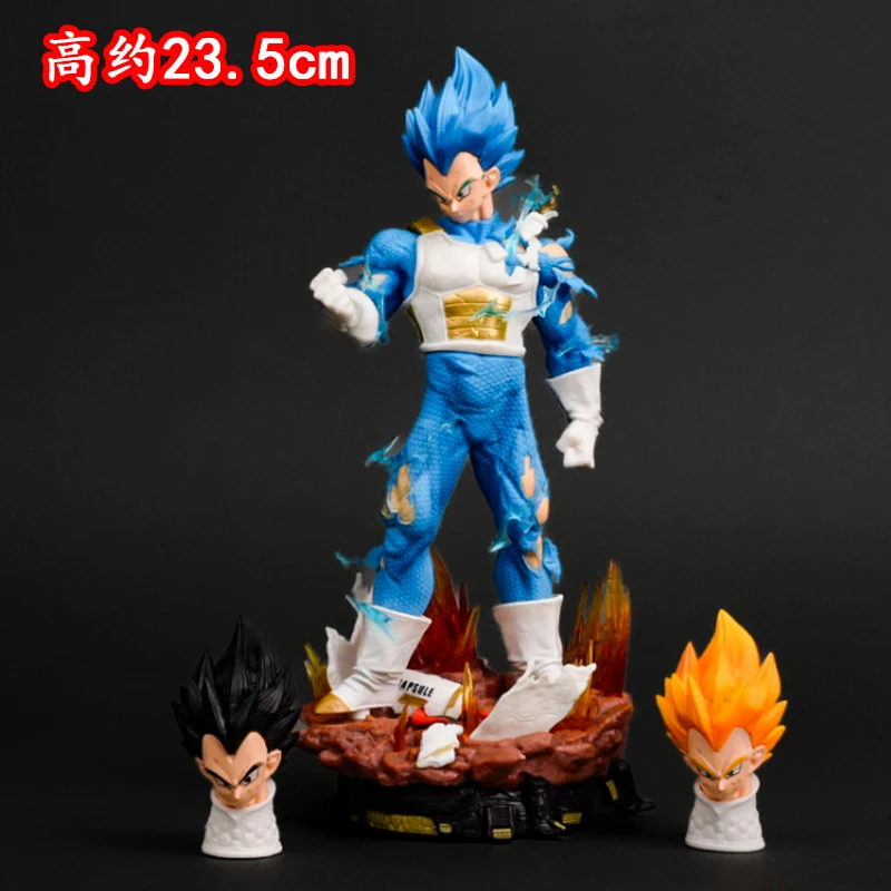 24cm Dragon Ball Anime Figures Vegeta Iv Figure Super Saiyan Figurine Model Pvc Statue Doll Collection Decoration Toys Kids Gift