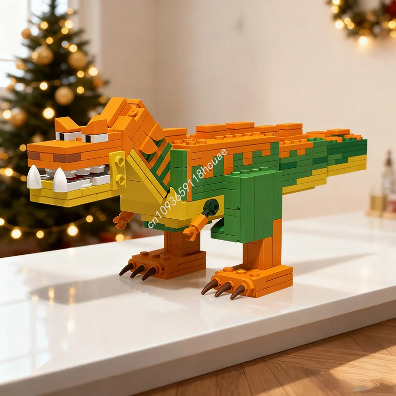 

358pcs MOC Tremorsaurus Alex S Caves My Worlded Model Building Blocks Architecture DIY Christmas Gifts Brick Toy Kids Birthday