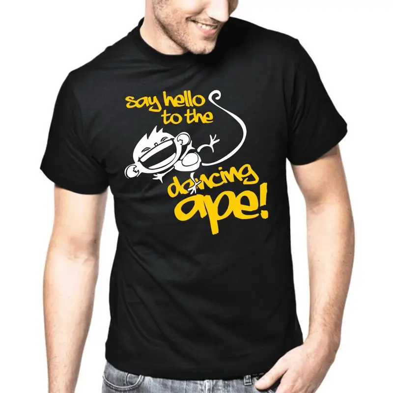 Dire Hello To The Dancing Monkey Said Забавный подарок Веселая комедийная футболка