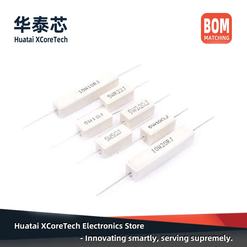 5PCS,DIP Cement Type Resistors 20W 5% 0.1Ω 0.22Ω 0.33Ω 0.47Ω 0.5Ω 0.68Ω 0.75Ω 1Ω 1.2Ω 1.5Ω 1.8Ω 2Ω 2.2Ω 2.4Ω 2.7Ω 3Ω 3.3Ω 3.6Ω