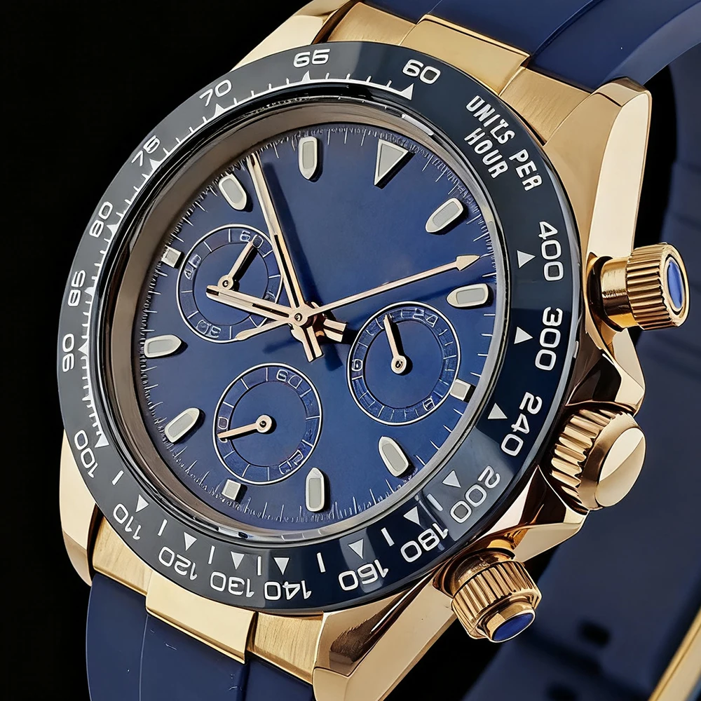 VK63 watch men's chronograph stainless steel watch men's watch custom logo sapphire glass VK63 movement watch