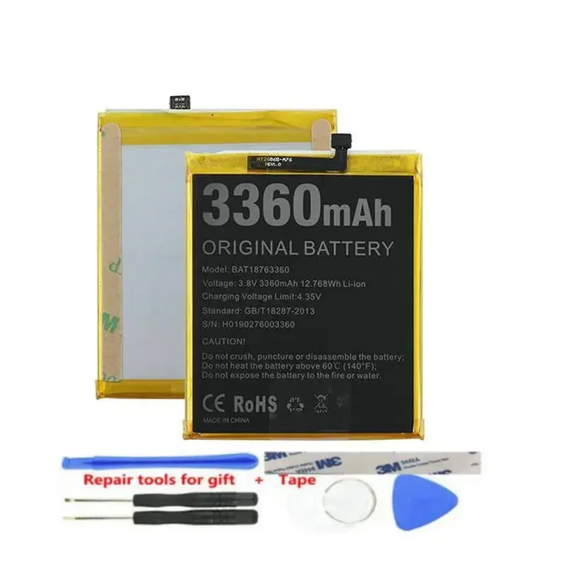 

For Doogee N10 Battery Original Bateria 3360mAh Mobile Phone Accessories