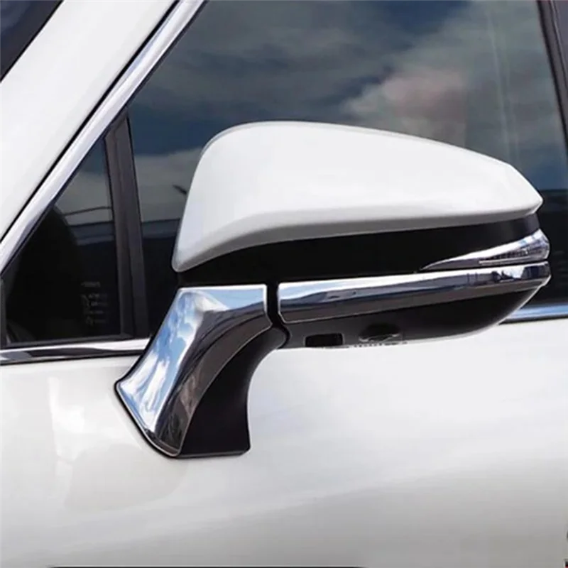 

A60E-Car Side Door Mirror Trim Rearview Mirror Base Decor Cover For Toyota Harrier Venza XU80 2020-2022