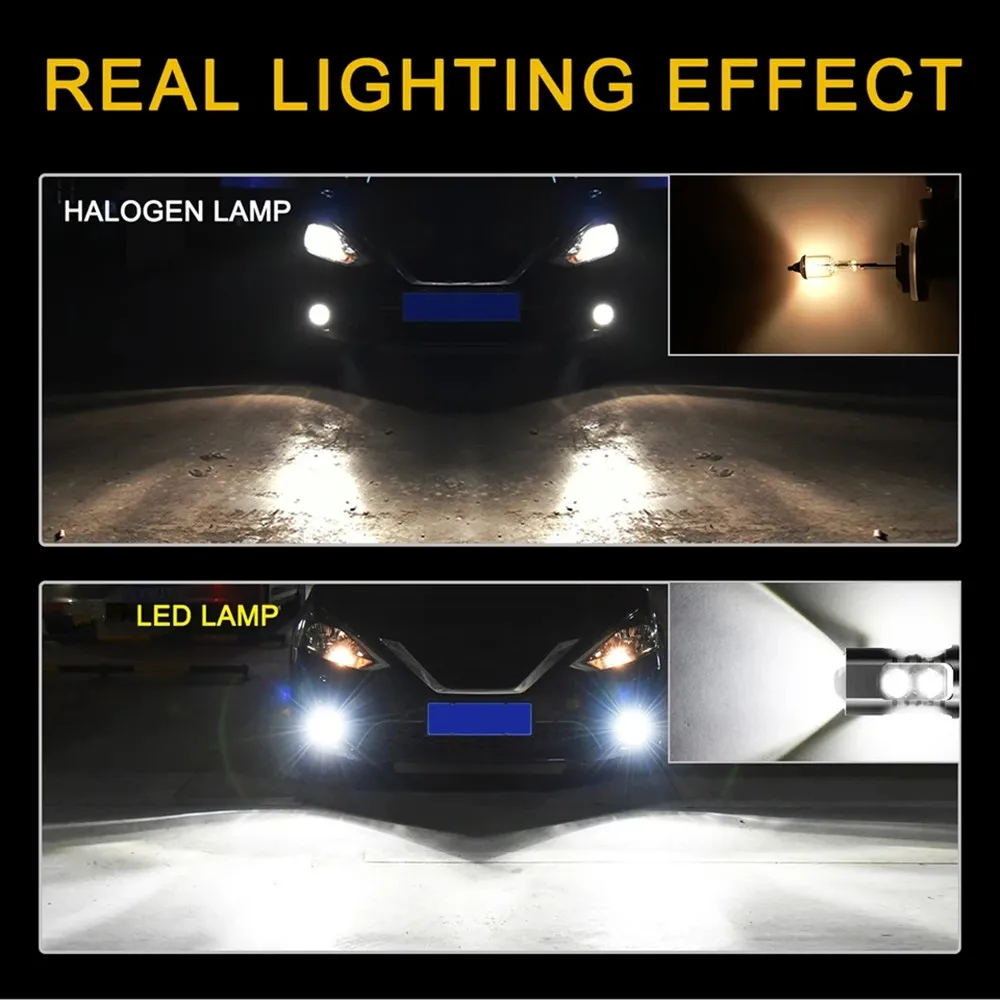 LED Car Front Fog Light Lamps Bulb For VW Volkswagen CC 2010 2011 2012 2013 2014 2015 2016 2017 2018 Auto Accessory