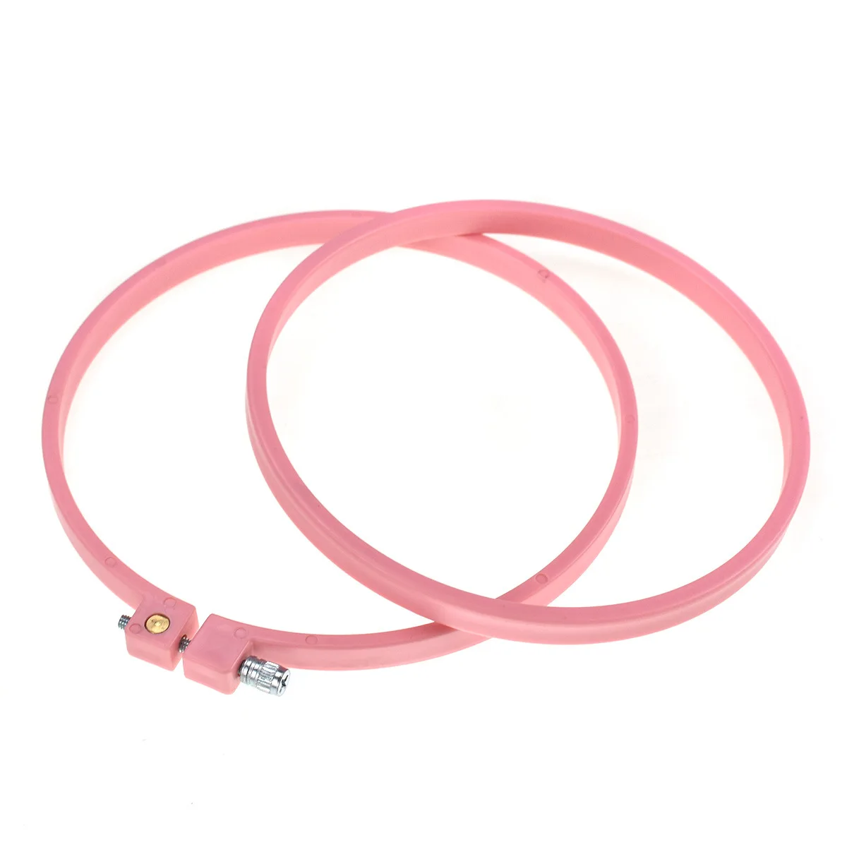 Round Cross Stitch Embroidery Hoops Plastic Embroidery Frame Ring DIY Multi Size Adjustable Handmade Sewing Tool Accessories view 4