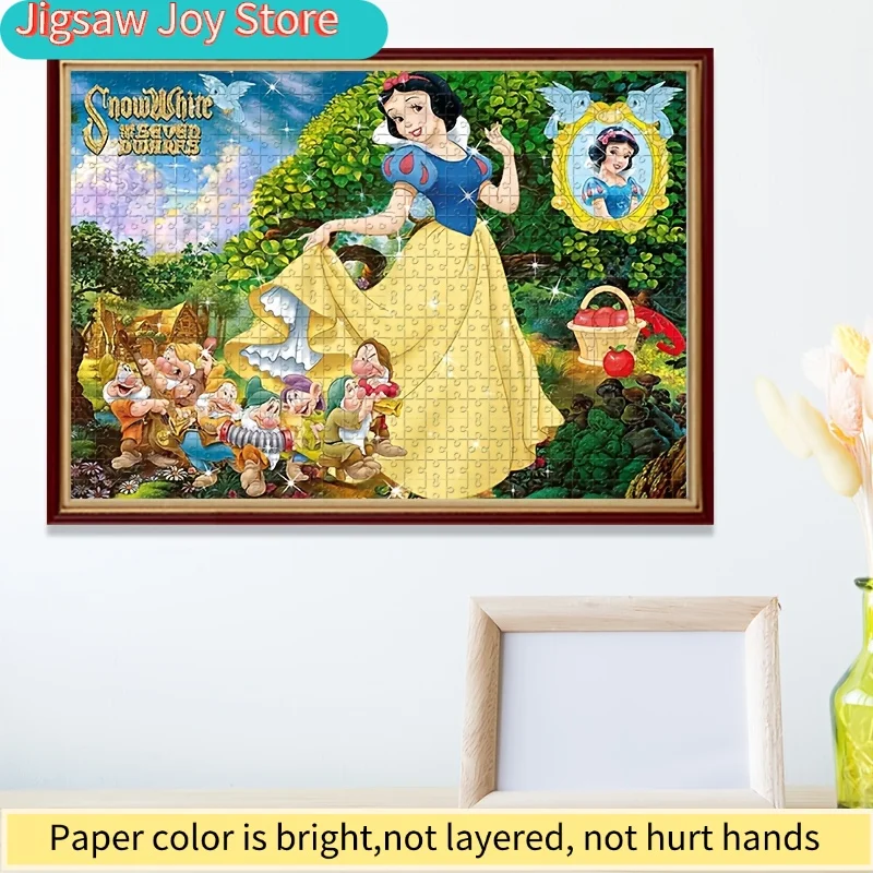 Puzzle de 1000 pièces Blanche-Neige et les Sept Nains - Art de la Mosaïque Officiellement Licencié avec des Couleurs Vibrantes, Carton Épais &
