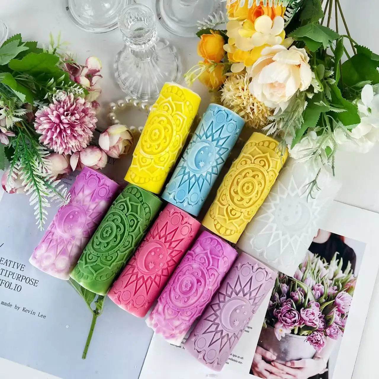 

Moon Mold Eid Al-Fitr Ramadan Festival Slicone Candle Handmade Soap Mold Sunflower Flower Plaster Sculpture Mold