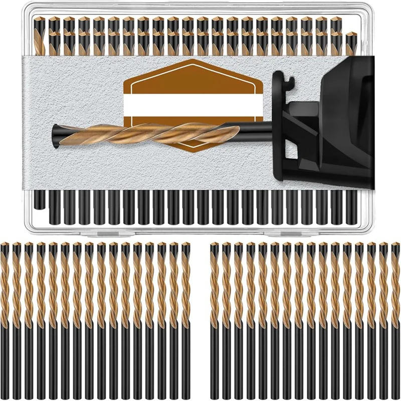 

ABBO-50Pcs Drywall Drill Bits Pilot Point Cutting Drill Bits Diameter Drywall Router Drill Bits Drywall Tools For Spiral Saw