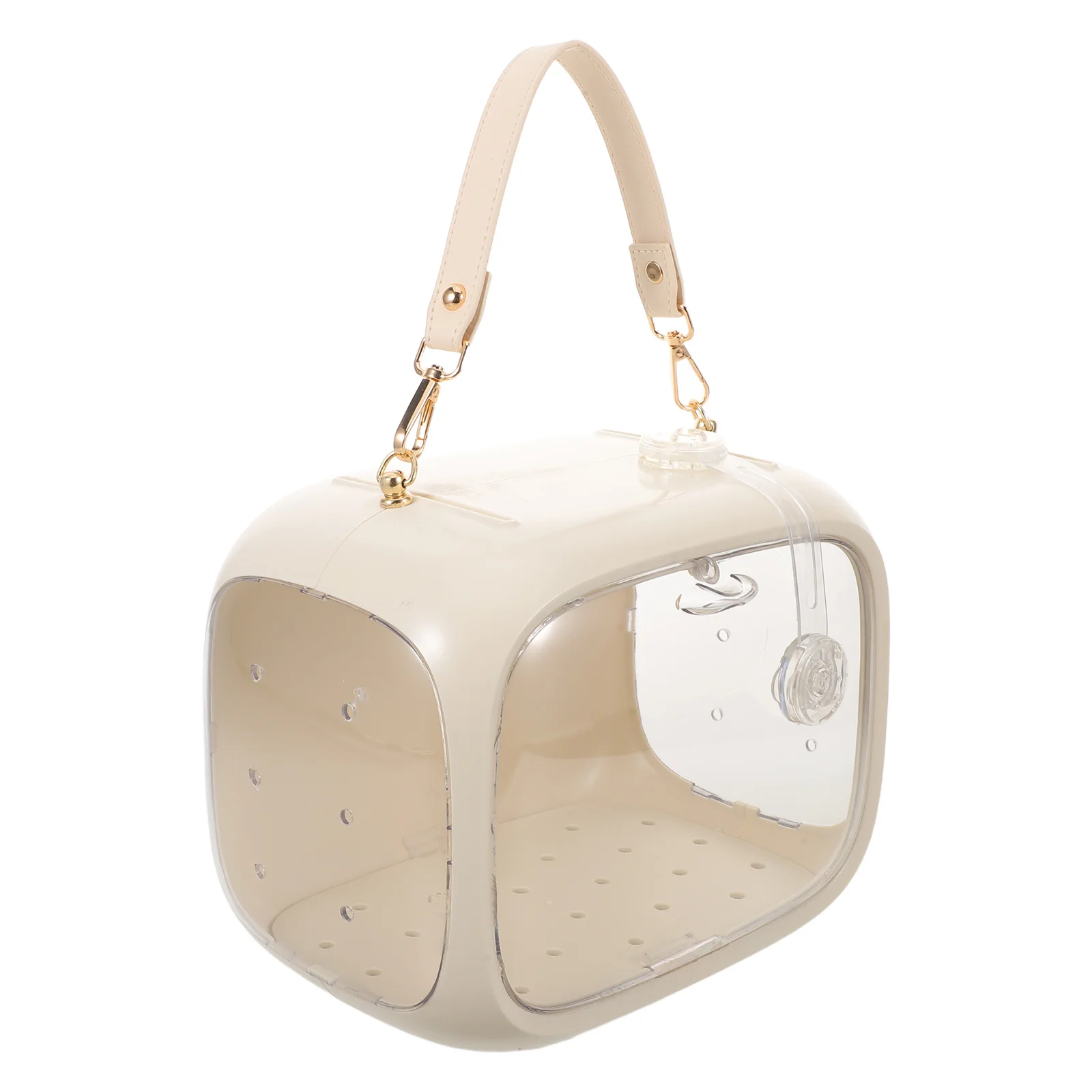 

Bird Travel Carrier Cage Portable Parrot Takeout Box Lightweight Multifunctional Easy Clean Comfortable Ventilated Design