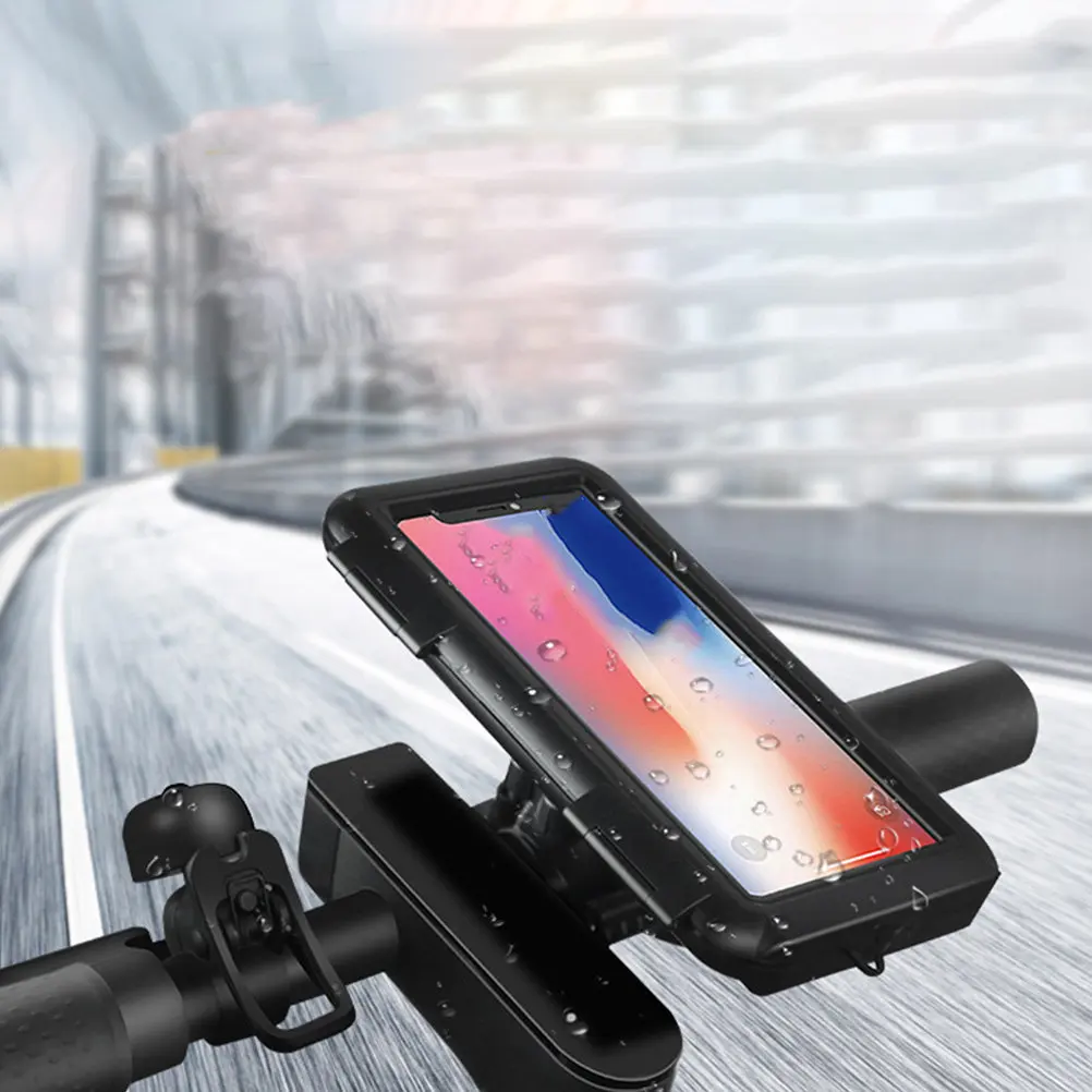 

Waterproof Touch Screen Bike Phone Holder for All Bicycles Easy One-Hand Operation Secure -Steady Cycling Navigation