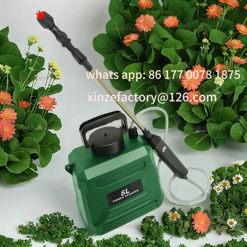Customizable Electric Agricultural Backpack Sprayer High Pressure Disinfection Pesticide Sprayer for Farming Garden Blue Green