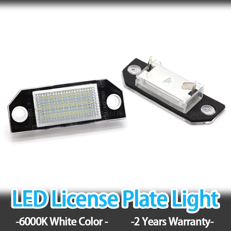 2Pcs License Plate Light For Ford Focus 2 MK2 2003-2008 C-MAX LED Light Car License Number Plate Light Lamp Car Lights