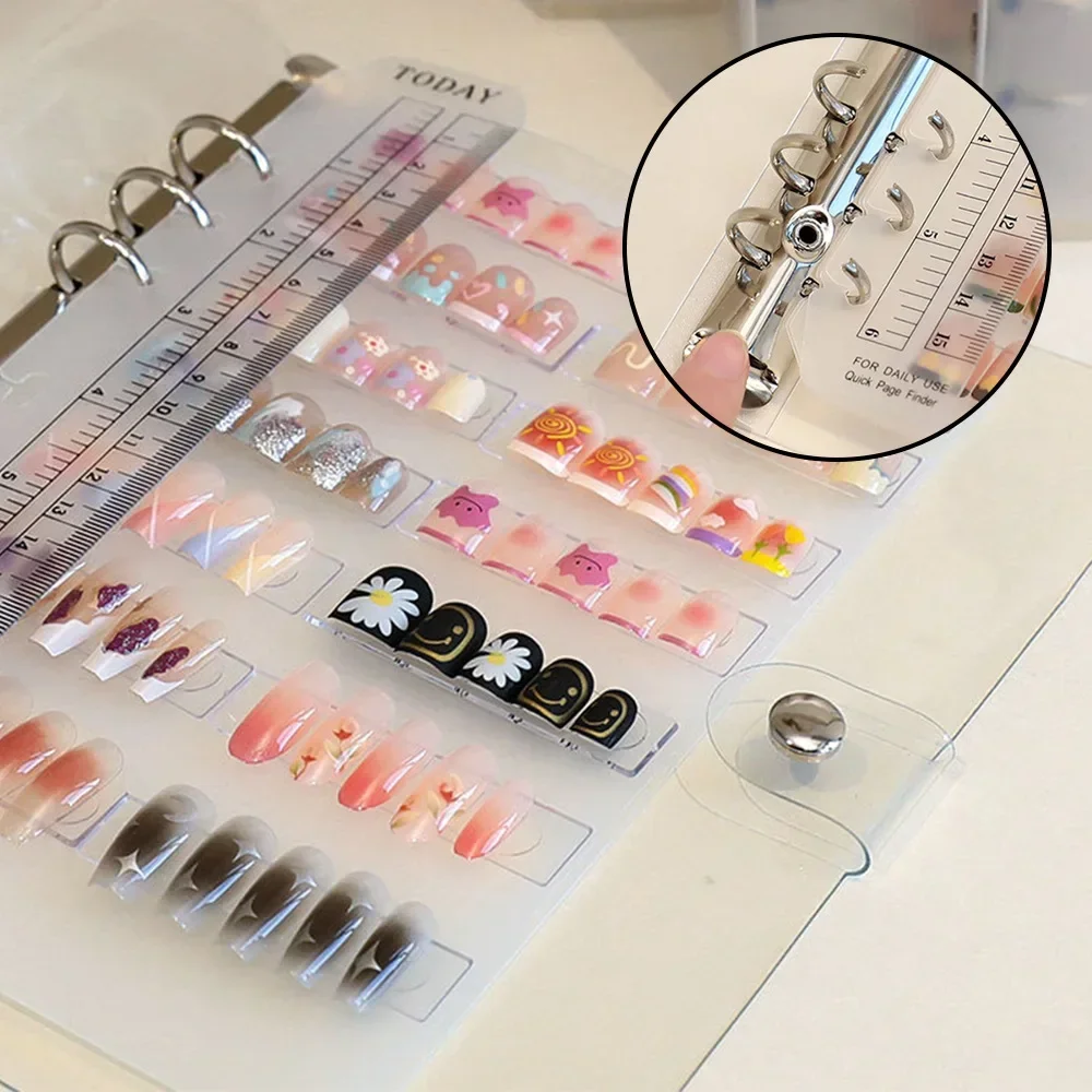 Nail Art Opslag Tentoonstelling Album Editor DIY Eenvoudige Nail Art Opslag Tool Nagel Display Nagel Organisatoren Opslag Nail Art Gereedschap