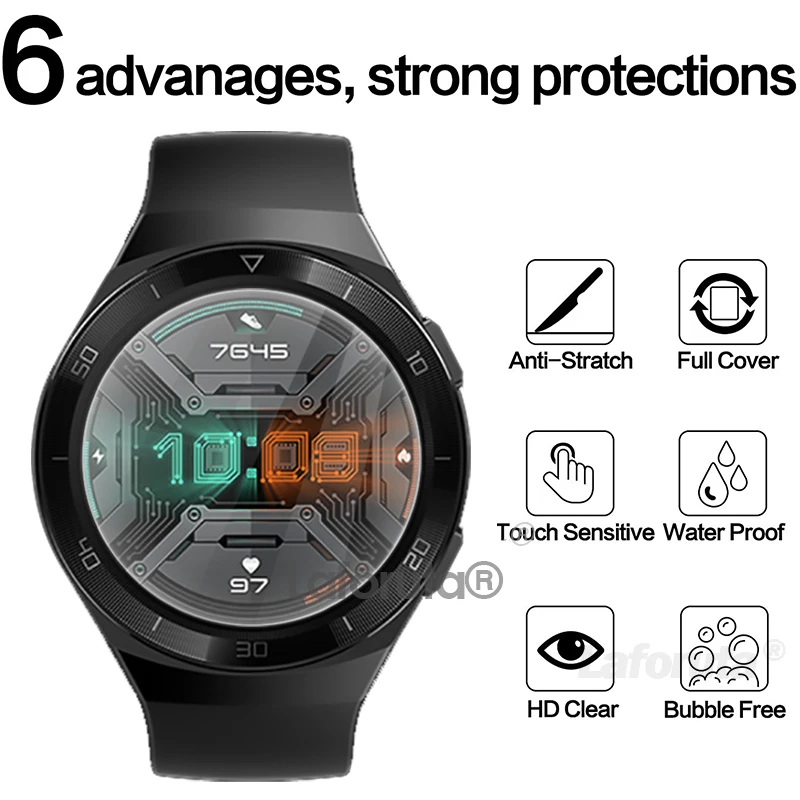 Tempered Glass For Huawei Watch GT 2 e 46mm Protective Glass For huawei GT2e 42mm Screen Protector Film Smartwatch Accessories