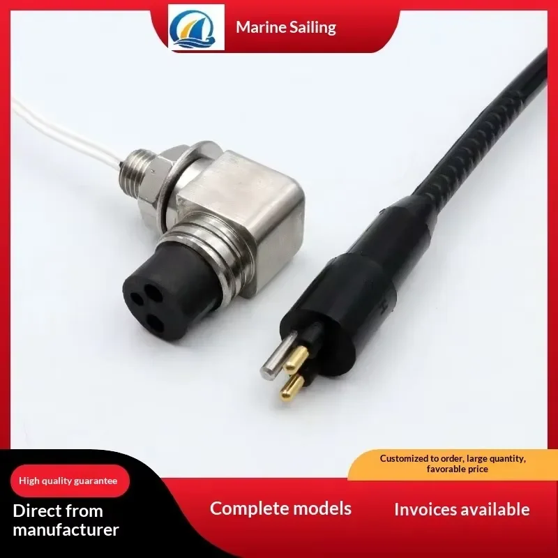 Water-Tight Right-Angle Connector 316L Stainless Steel Housing 2-16 Pins for ROV Underwater Equipment Limited Installation