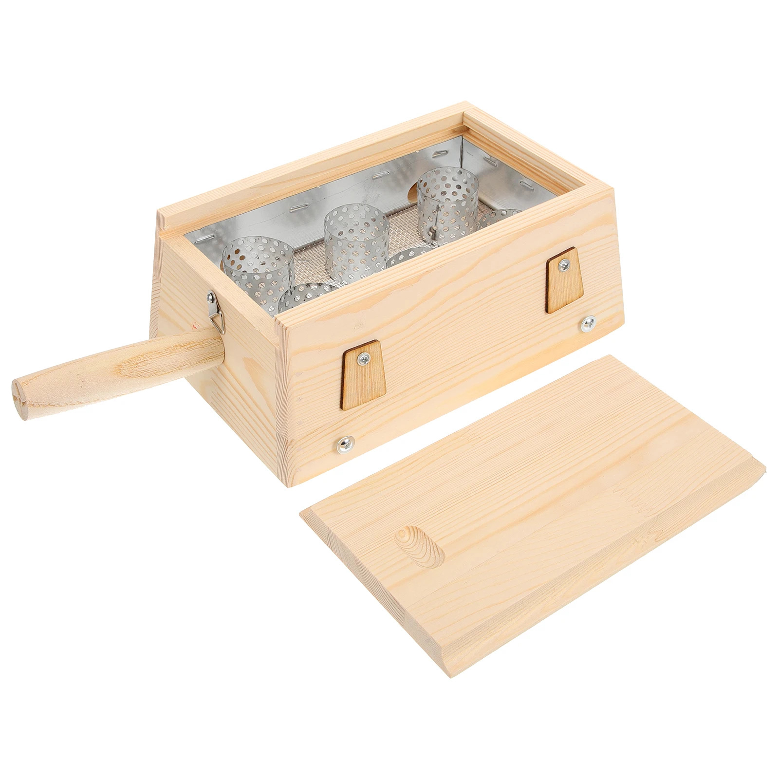 

Портативная деревянная коробка для прижигания, регулируемый держатель горелки Мокса, защита от ожогов, плоское дно, бытовой терапевтический инструмент, подарочный чехол для хранения