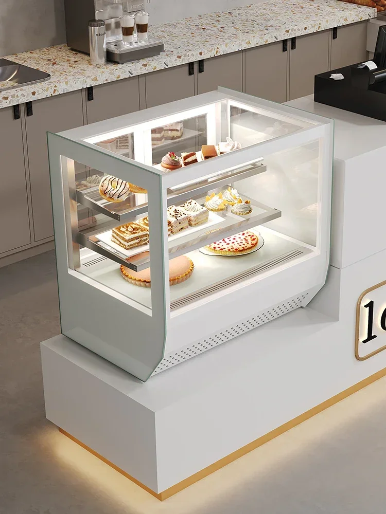 freezer small cake display cabinet air-cooled dessert milk tea foreign pastry fruit cooked food fresh-keeping cabinet