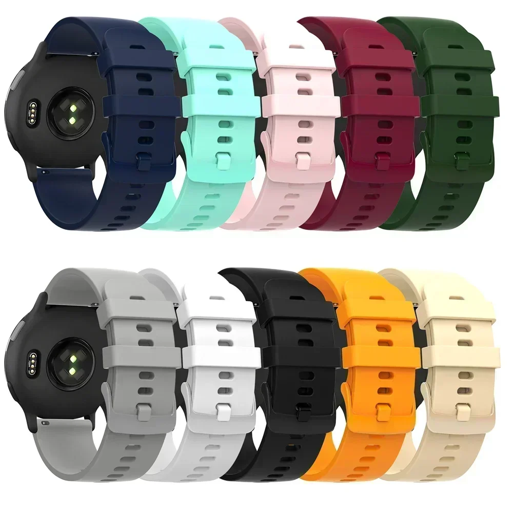 Sports Soft Silicone Strap for Xiaomi Watch Color 2 Smart Watch Bands Mi Watch S3 S2 S1 Pro Replace Bracelet 20mm 22mm Wristband