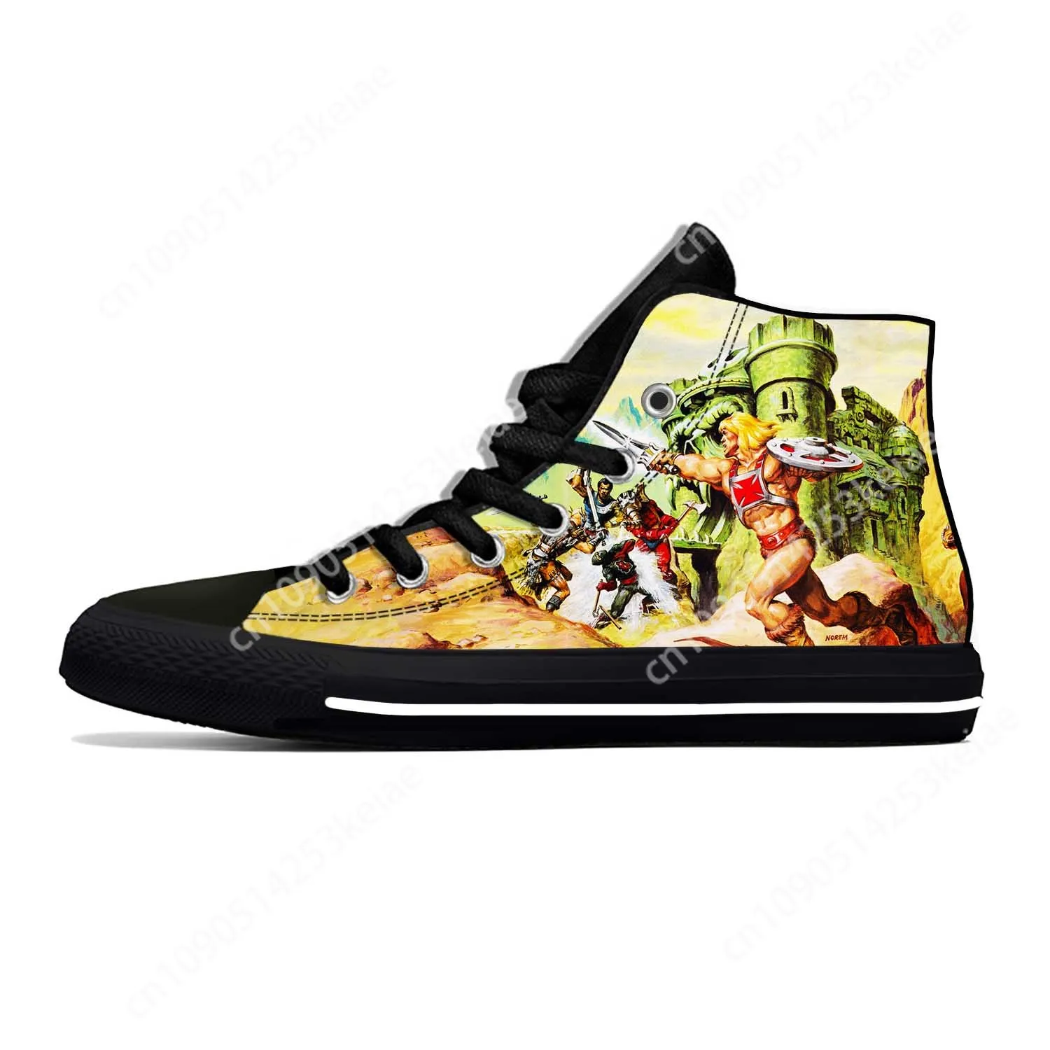 Masters of The Universe Cartoon Skeletor He-Man Casual Shoes High Top Lightweight Board Shoes Breathable Men Women Hot Sneakers