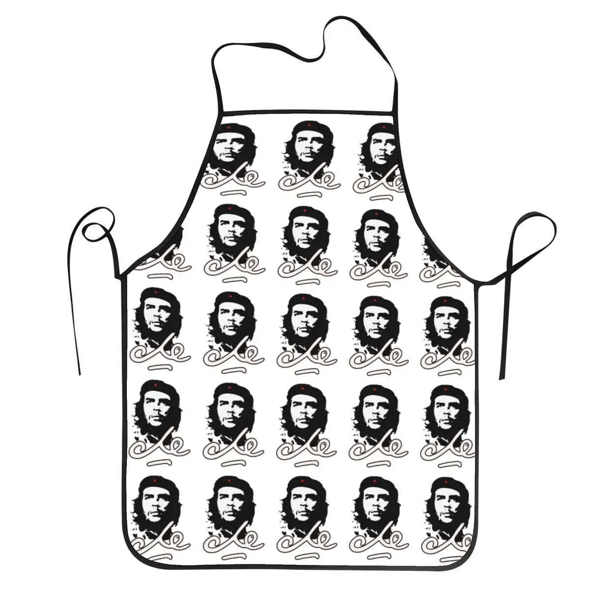 Retro Che Guevara Aprons Chef Cooking Tablier Waterproof Bib Kitchen Cleaning Pinafore for Women Men Gardening