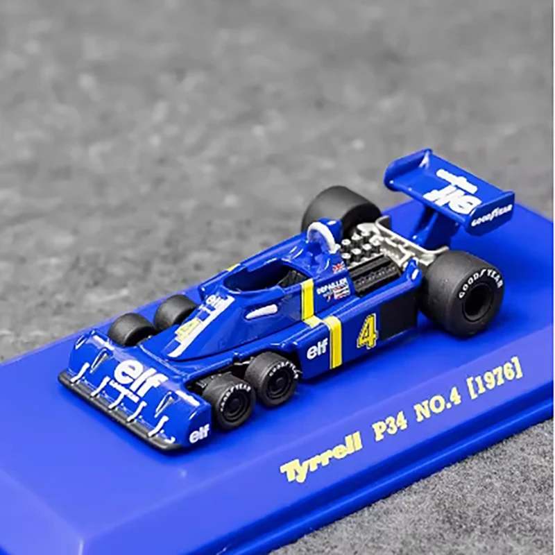 

Diecast 1/64 Scale Tyrrell P34 1976 Simulation Alloy Car Model Static Display Collectible Souvenir Decoration Toy Gift