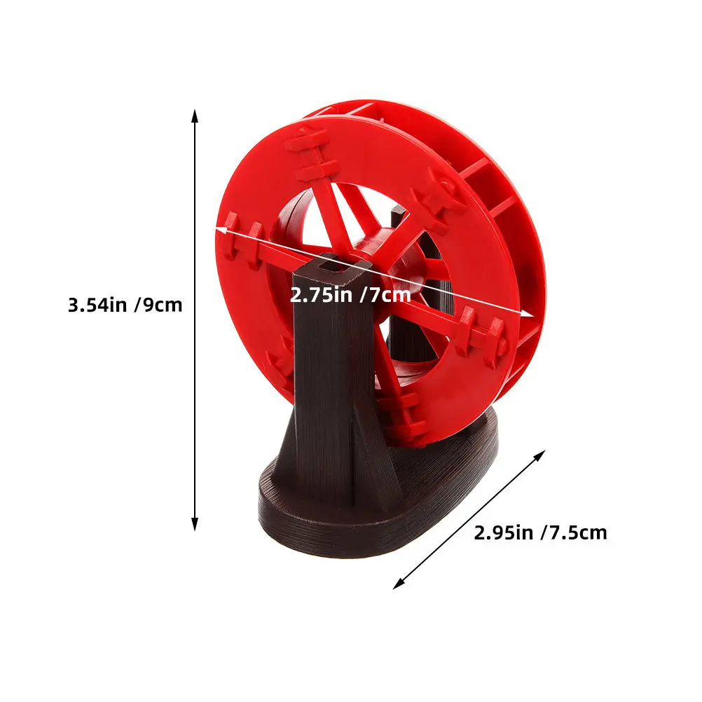 Waterwheel Aquarium Decor Windmill Style ABS Fish Tank Fountain Indoor Tabletop Desktop Home Office Landscape Scene Rotation