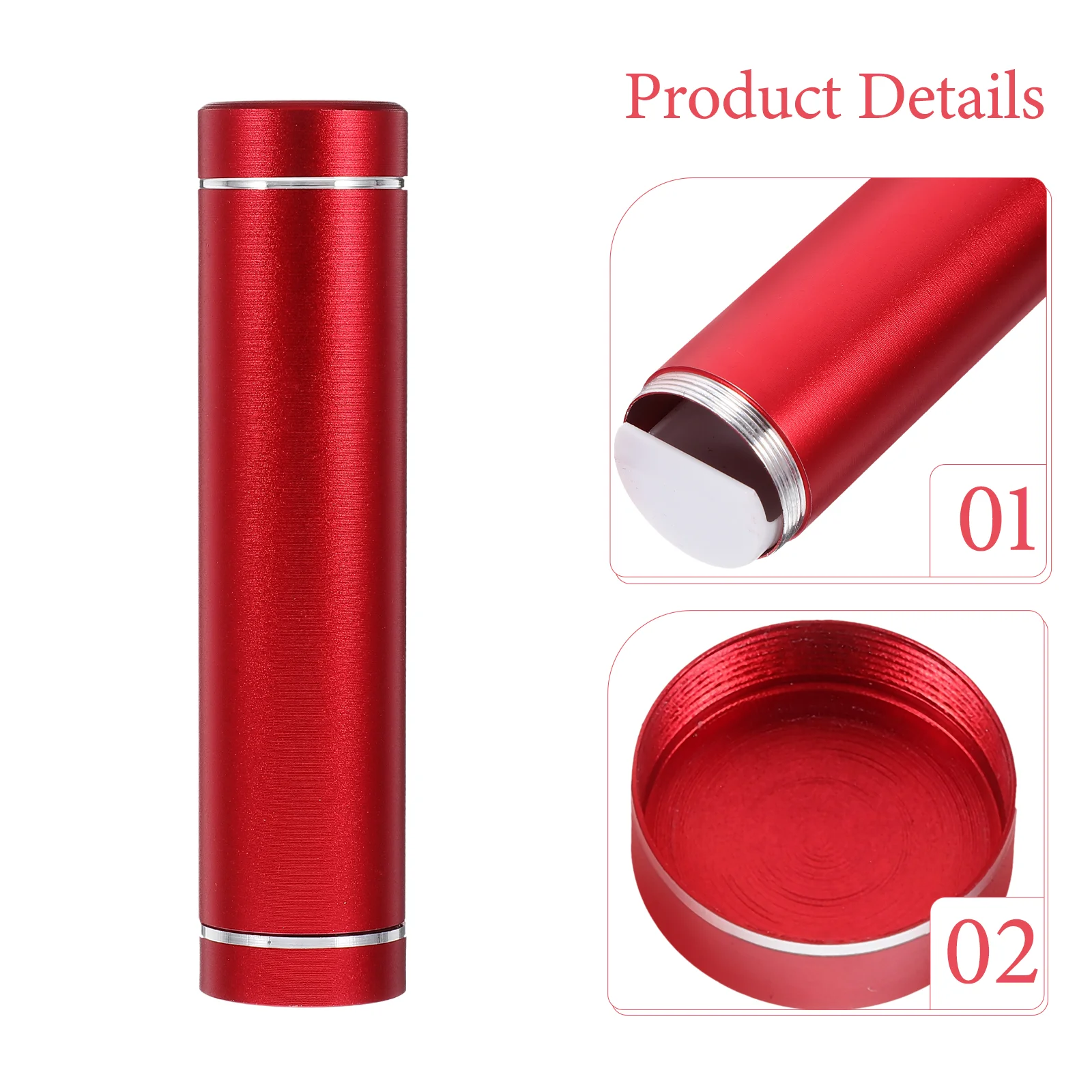 Hidden Concealed Storage Mini Safe Secret Container Red Aluminum Alloy Money Hiding Gadgets