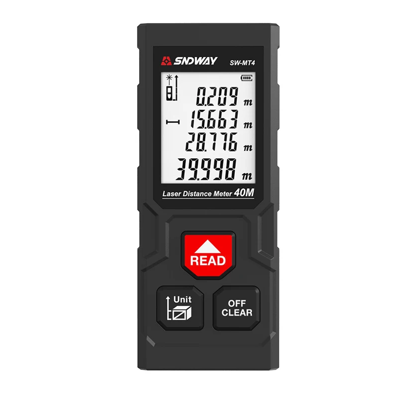 SNDWAY SW-MT4 Digital LCD Display la ser Rangefinder la ser Distance Meter 40m