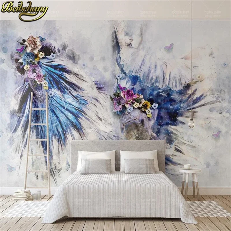 custom photo papel de parede 3D mural wallpaper for walls 3 d landscape Color abstract oil painting large wall paper Stickers