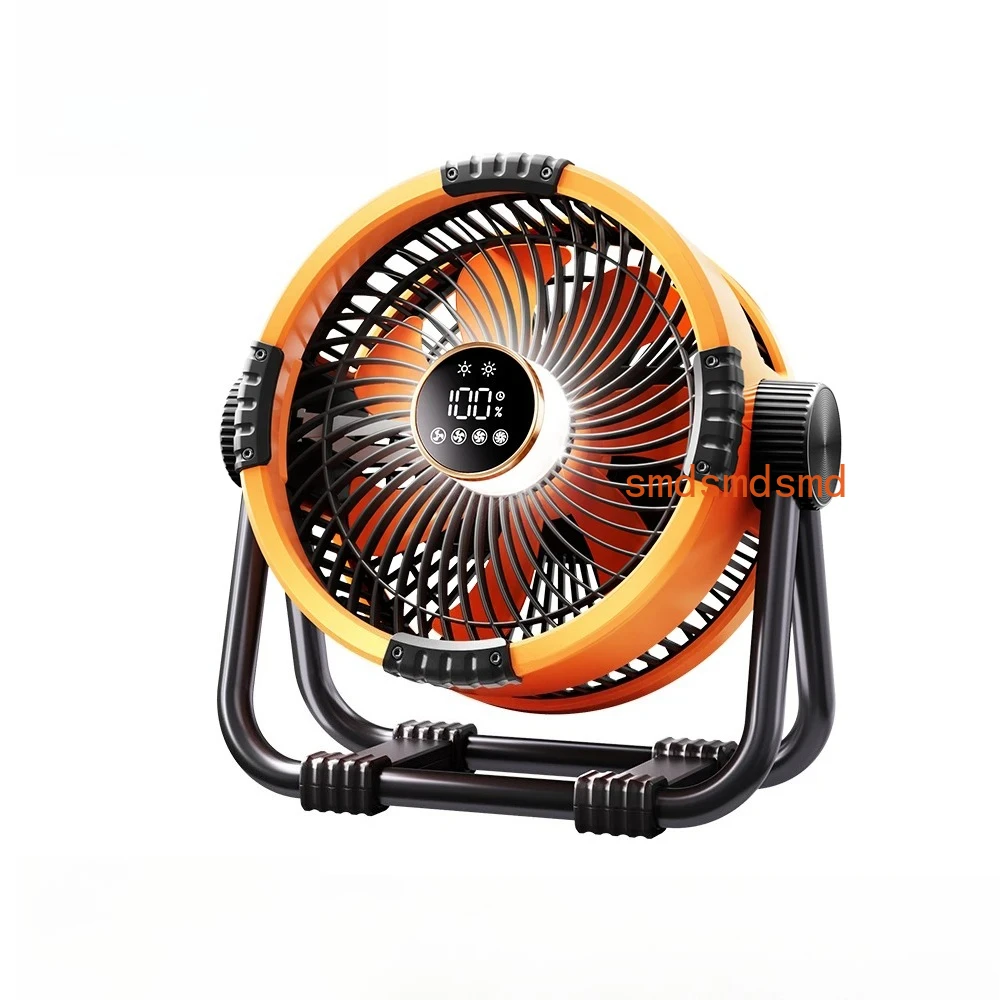 Outdoor 6in1 Camping Fan 20000mAh Rechargeable Battery Portable 4 Speed Air Circulators with Hook and LED Light