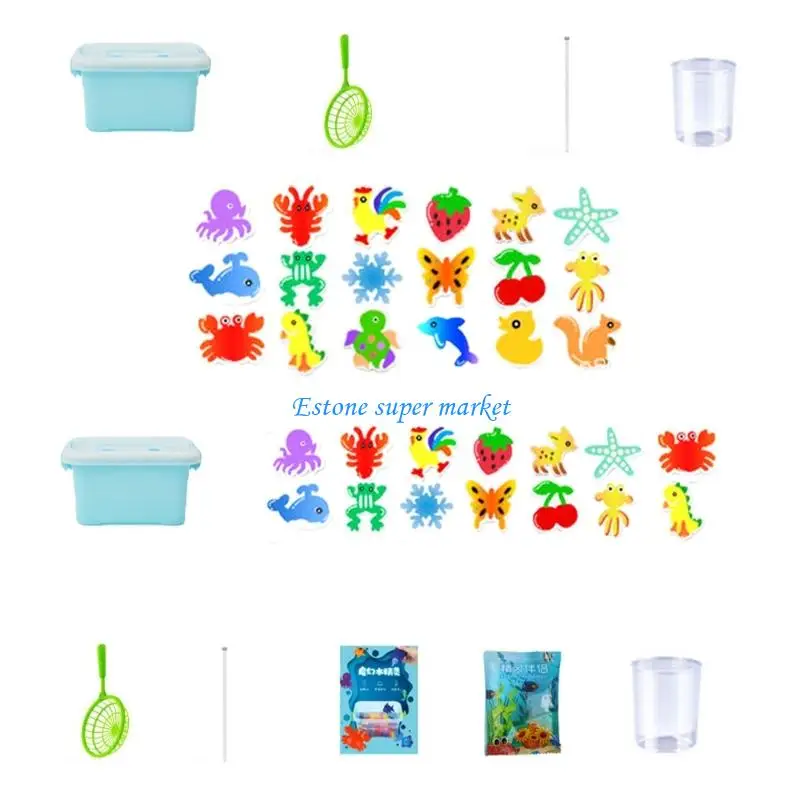 090B Water Jelly Maker Kits Toy Creative Hands On Art Project Water Figure Making Molds For Children Sensory Play Birthday Gift