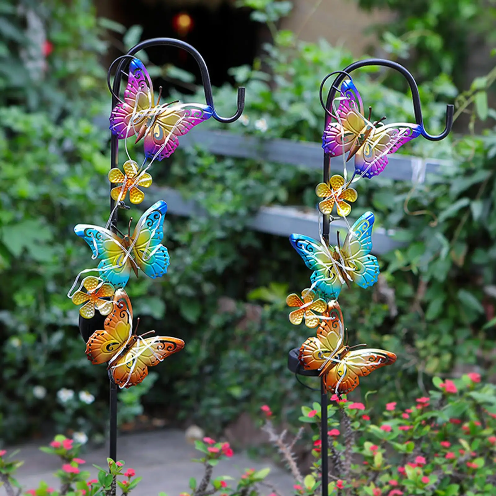 Solar Garden Light Butterfly Design Landscape Waterproof Lawn Lamp Solar Garden Lights Outdoor for Pathway Outside Lawn Patio