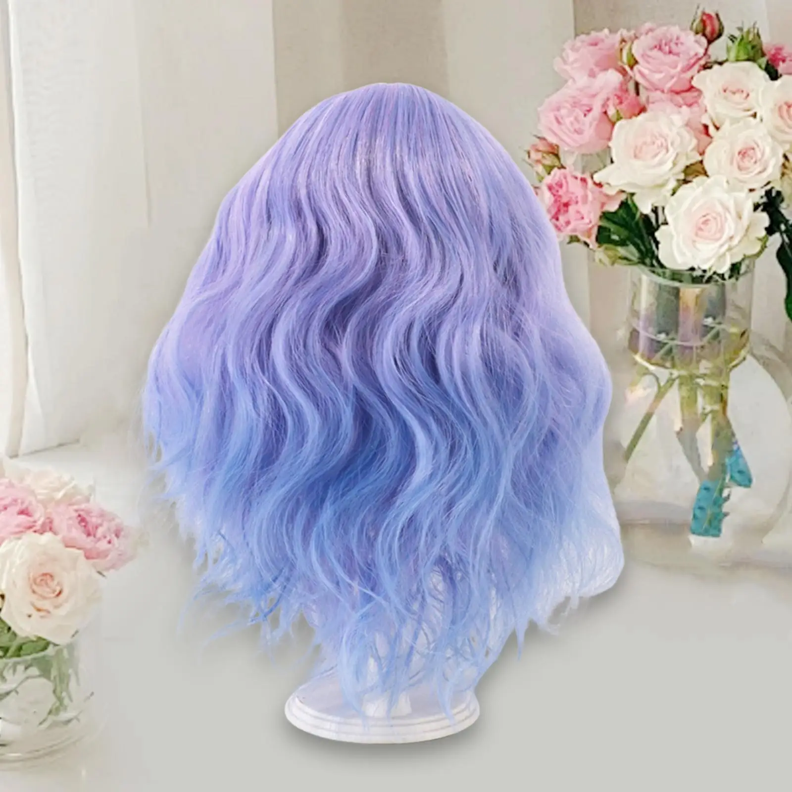 

BJD Doll Hair Wig Stylish High Temperature Silk Handcraft Doll Wig for 7.87inch Cotton Dolls Head Circumference 33-36cm Cosplay