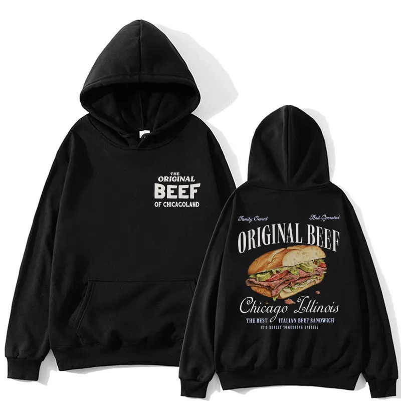 Italian Beef Sandwich Hoodie The Bear TV Show Jeremy Allen Pullover The Original Beef of Chicagoland Men Women Fashion Tracksuit