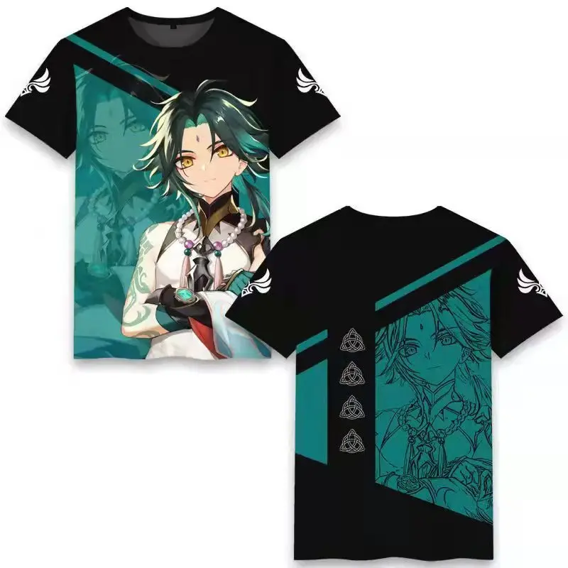 Game Genshin Impact Yun Jin 3D Print T-Shirts Women Men Casual Short Sleeve T Shirt Harajuku Streetwear Tees Tops Kids Clothing