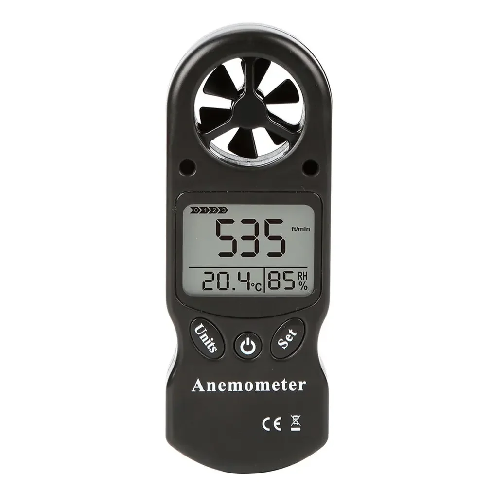 Mini Multipurpose Temperature Humidity Meter Anemometer Digital Anemometer LCD Wind Speed Meter with Hygrometer TL-300