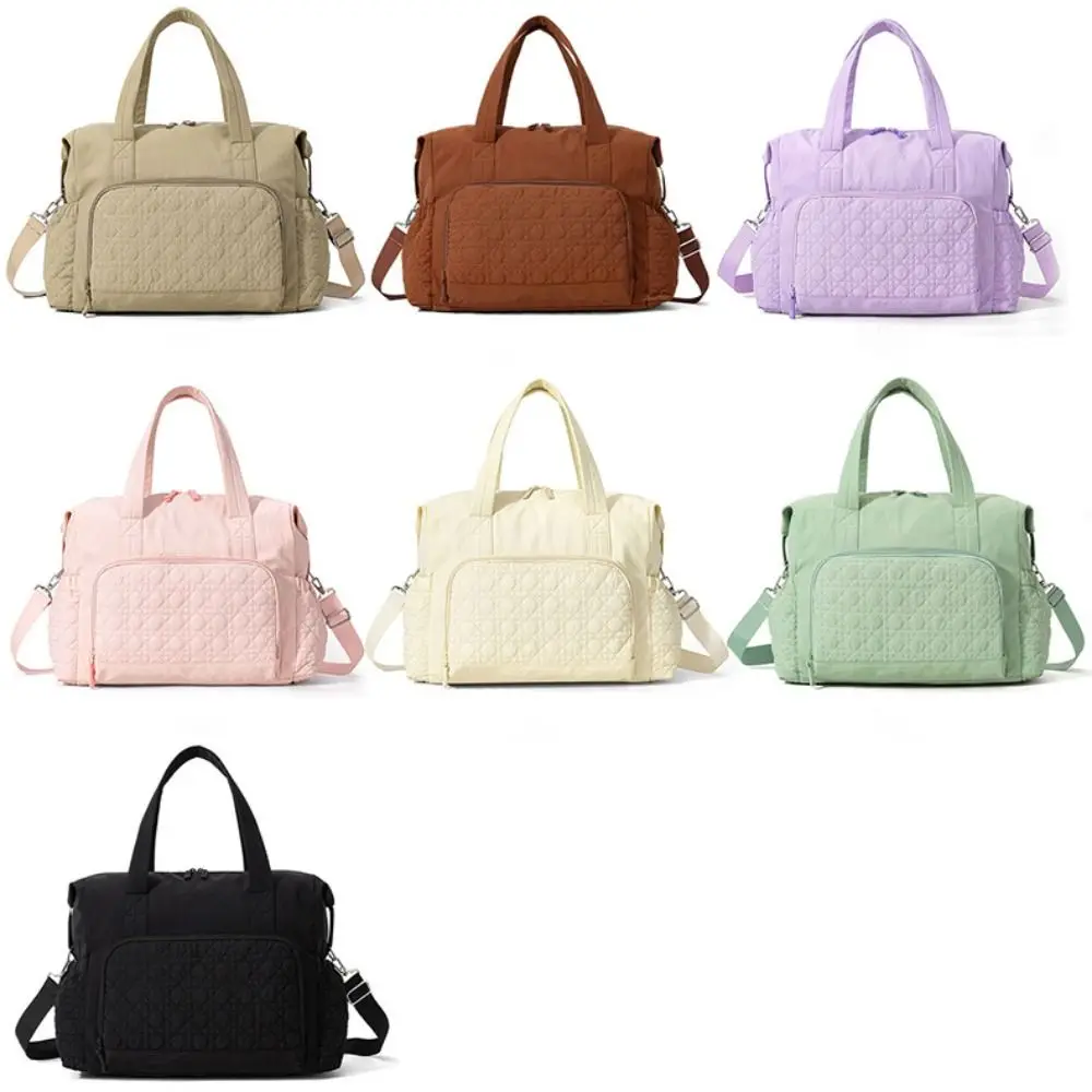 

Personalized Nylon Mommy Bag Solid Color Large Capacity Nappy Bag Shoulder Bag Baby Care
