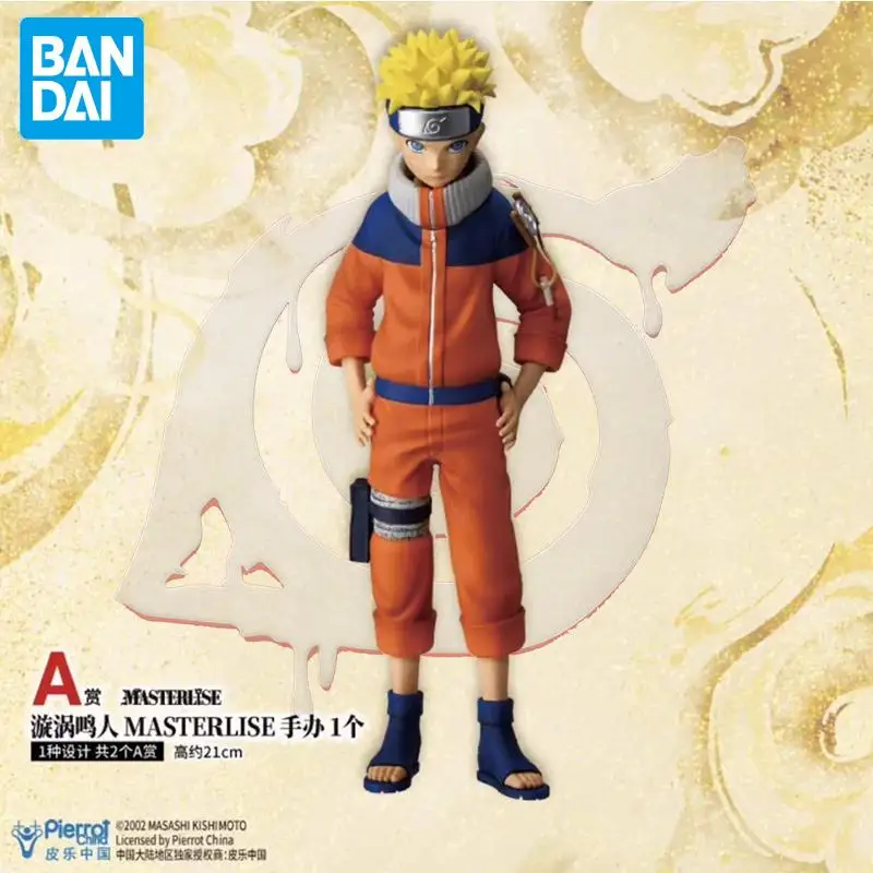 Em estoque bandai original uzumaki naruto figuras anime modelos de ação boneca dos desenhos animados desktop pvc brinquedos ornamento unisex festival presentes