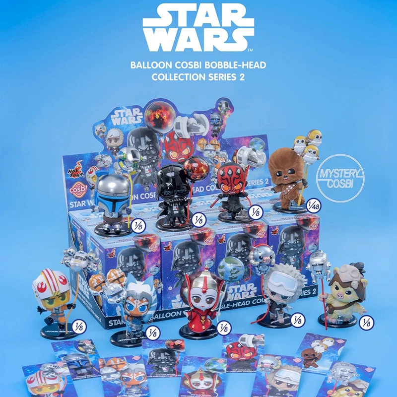 Caja Sorpresa de Figuras Miniatura de la Serie 2 de Star Wars, Modelo Coleccionable de Anime, Juguete Misterioso, Regalo para Fans