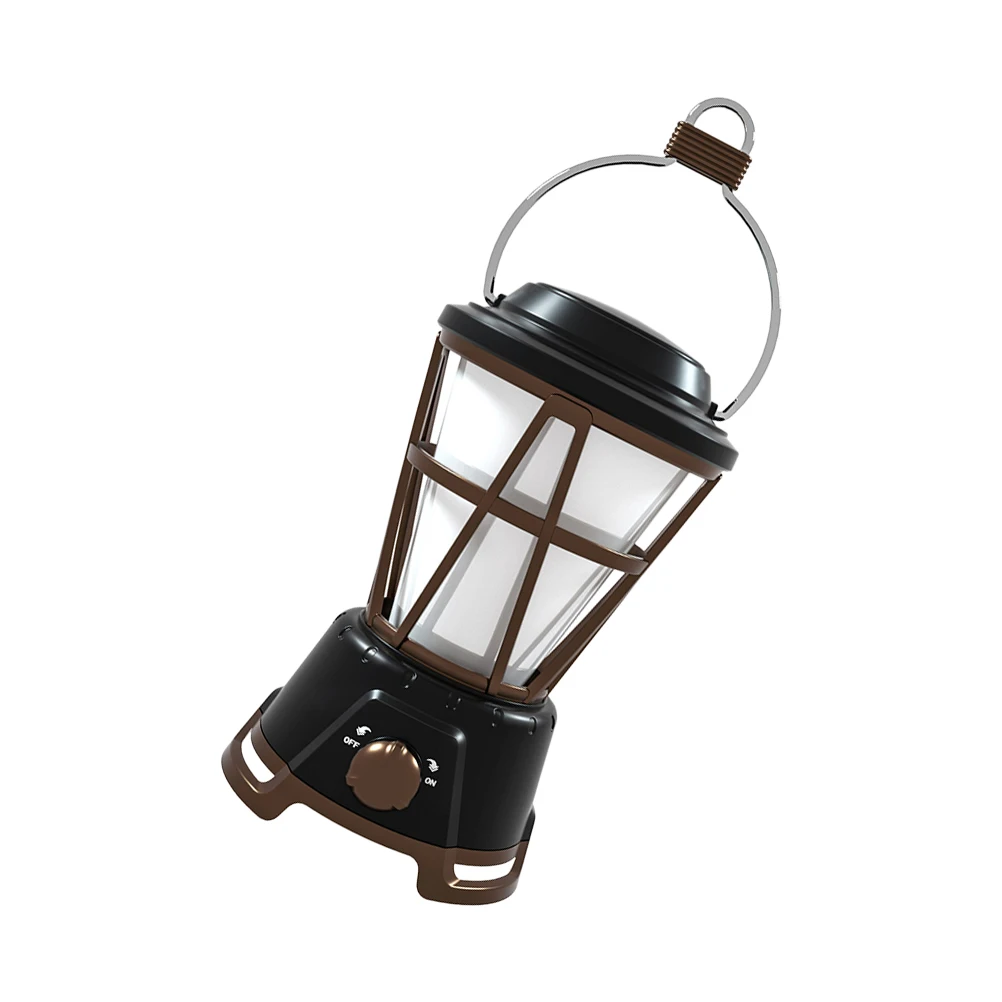 

Retro Camping Lantern Vintage Portable Tent Light ABS Material Adjustable Brightness Outdoor Waterproof Multi Function