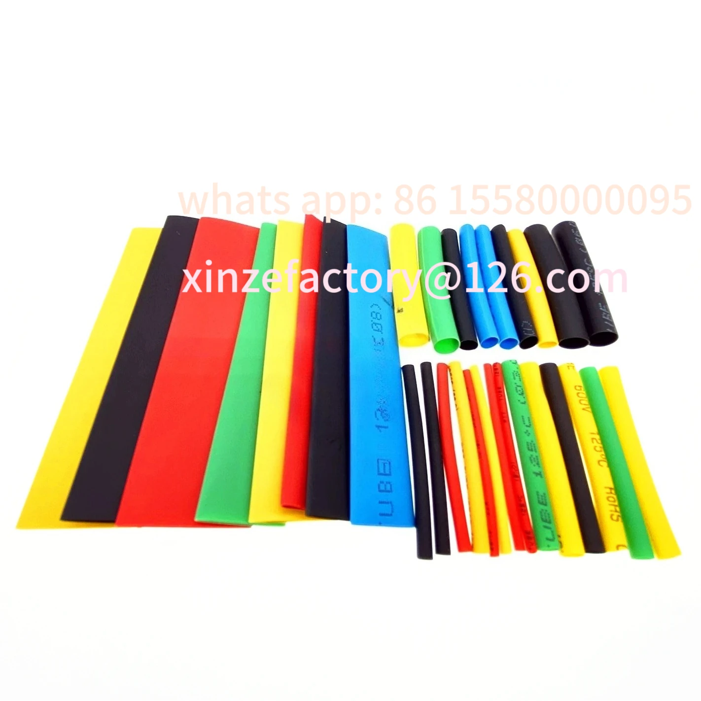

Customizable 127-750pcs Heat-shrink Tubing Thermoresistant Tube Heat Shrink Wrapping Kit