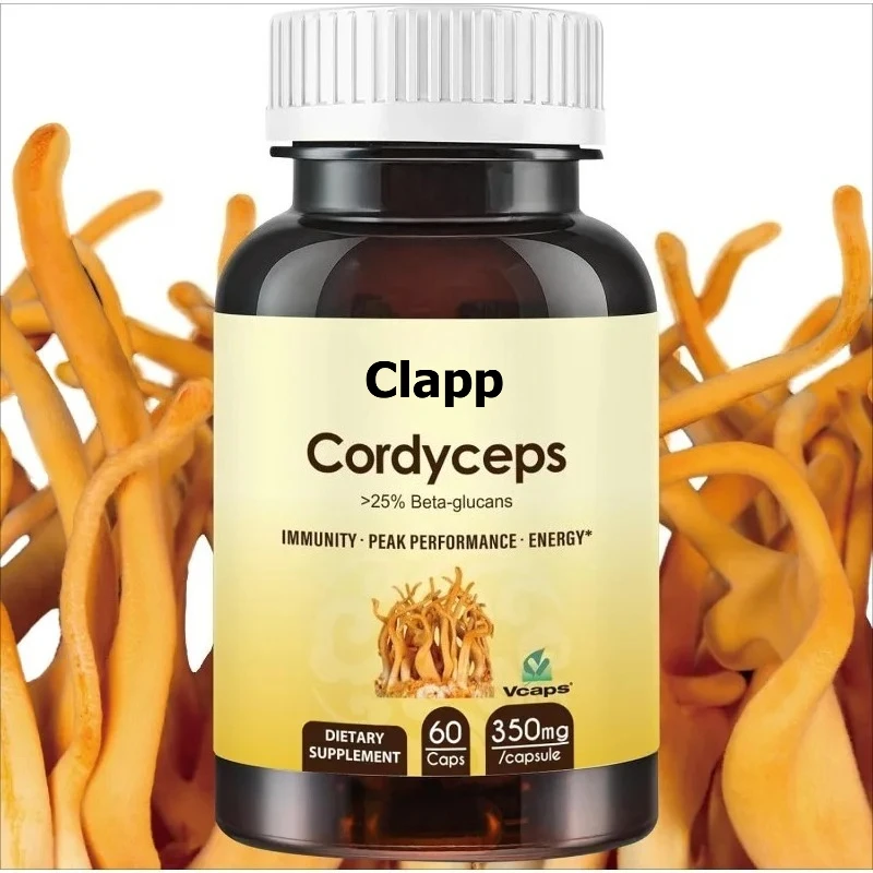 

Капсулы Cordyceps Sinensis, порошок добавления экстракта гриба, содержащий 31% глюкана Β, 60 капсул, органический и веганский