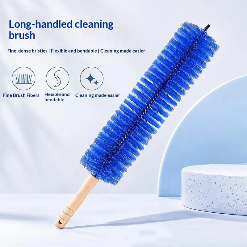 Long Handle Bendable Duster Fan And Air Conditioner Dusting Brush Dust Remover For Home Air Vent Household Cleaning