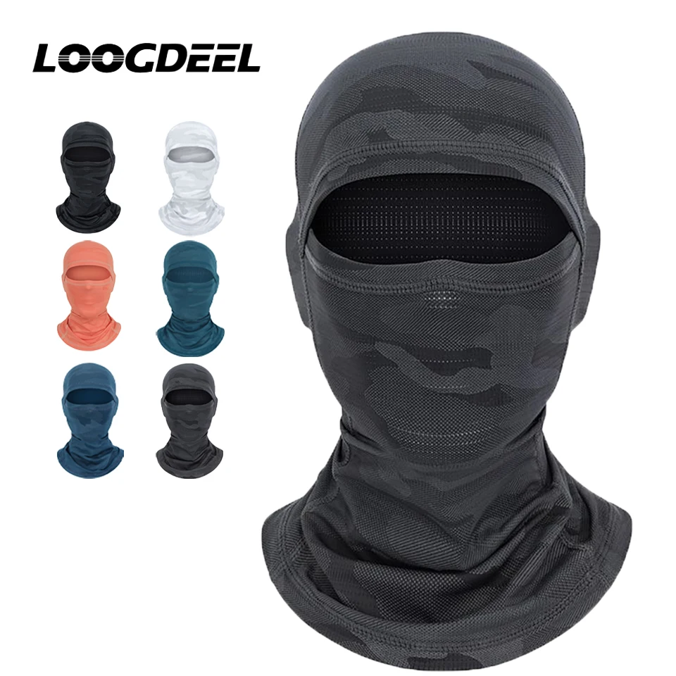 LOOGDEEL Bike Balaclava Hat Bicycle Scarf Breathable Sport Fishing Motorcycle Masks Summer Cycling Mask UV Sun Protection Mask