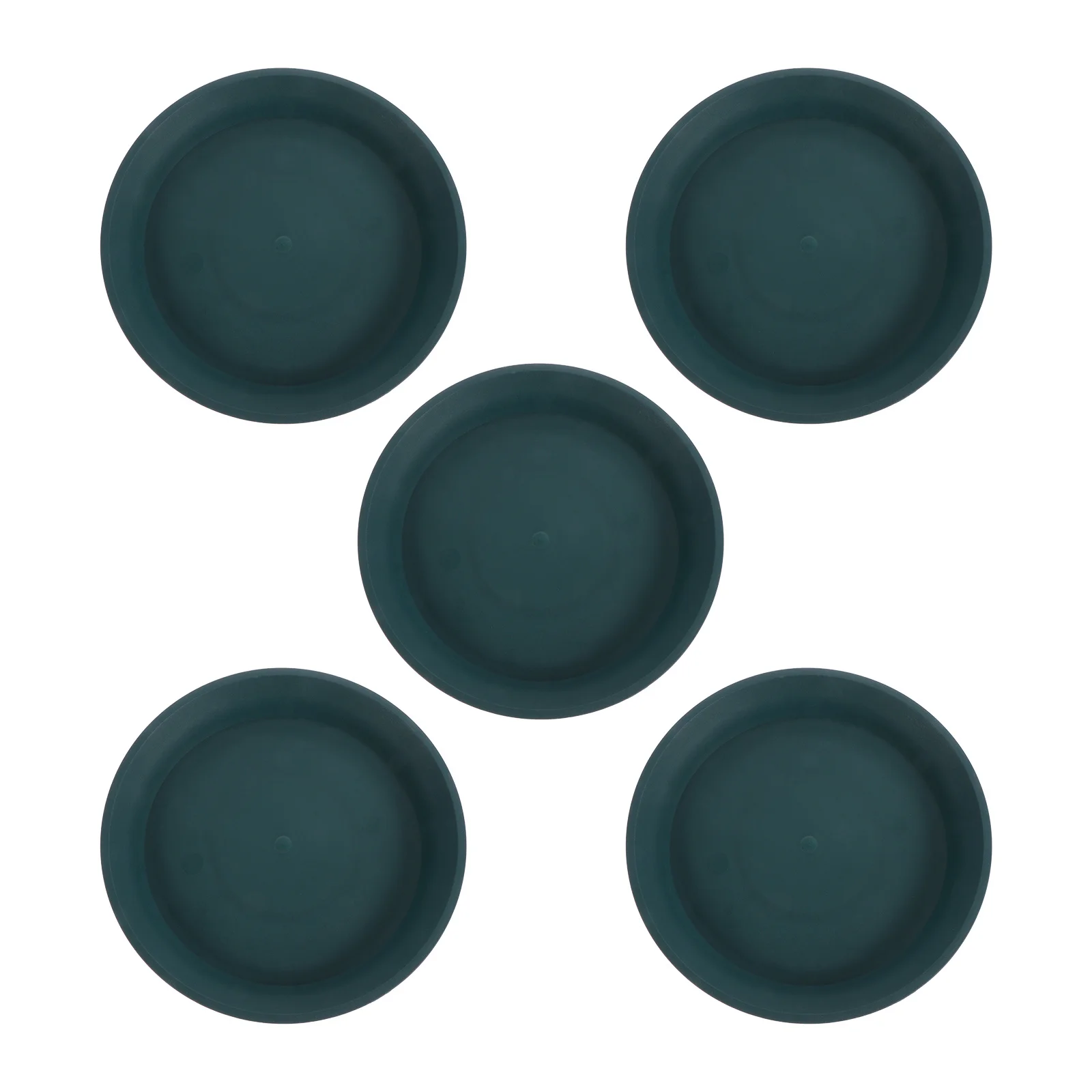 

5pcs Thickened Root Control Tray Round Flowerpot Base Plate Leakproof Lightweight Plastic Pot Saucer For Bonsai Succulent