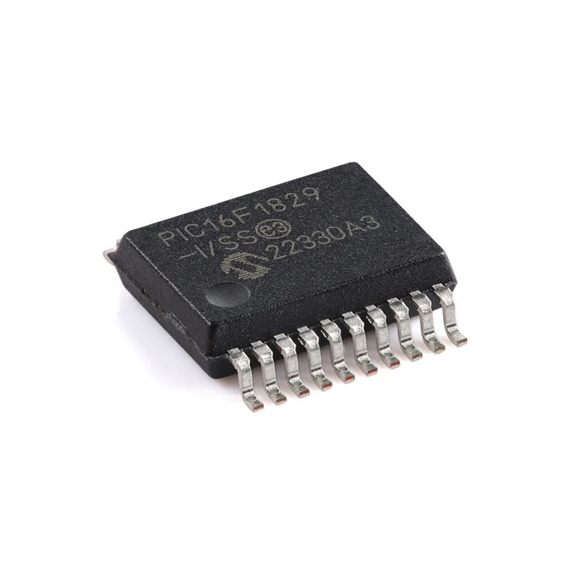 1 pcs Microcontroller PIC16F1829-I/SS SSOP-20 20Pin Flash Chip for embedded development,analog signal acquisition module,compact